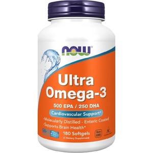 NOW NOW Ultra Omega-3, 180 Softgels - fitnesdobavki - 87,99 лв