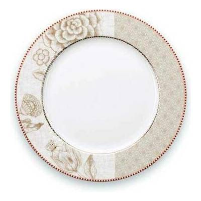 Pip Studio Spring to Life Talíř 26,5cm bily