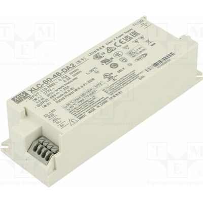 MEAN WELL XLC-60-48-DA2 Napájecí zdroj: spínaný; LED; DALI 2; 60W; 48VDC; 0÷1,25A; XLC-60