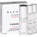 Kosmetické sady Chanel Allure Sport EDC 3 x 20 ml pro muže dárková sada