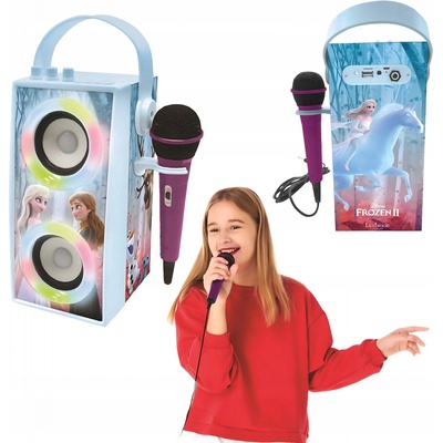 Lexibook Frozen Přenosný Bluetooth reproduktor s mikrofonem a světelnými efekty – Sleviste.cz