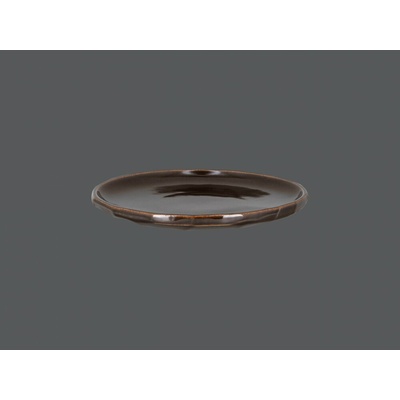 RAK Porcelain Talíř řezaný mělký 24 cm hnědý RAK-STCP24GCL