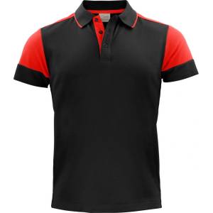 Printer prime polo / Мъжка работна поло риза от плътен памук - черно/червено s (61502481401)