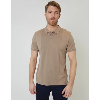 Threadbare Блуза с яка Threadbare Men's Short-Sleeve Polo Shirt - Taupe