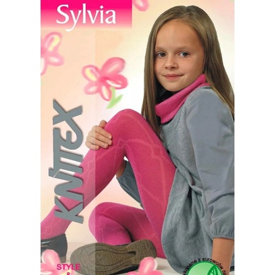 Knittex dívčí punčocháče Mix fialová tmavá