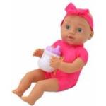LEAN Toys Baby doll, pink clothes, headband, feeding accessories