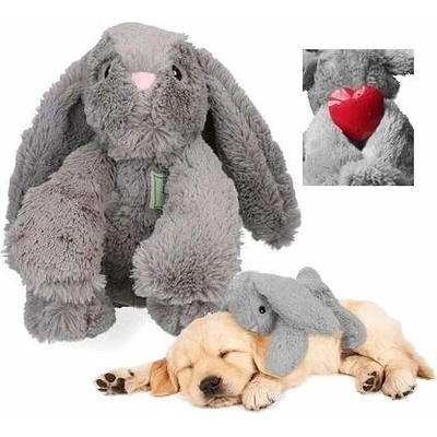 Cozy Dog Bunny králíček s tlukoucím srdcem šedý 25 cm