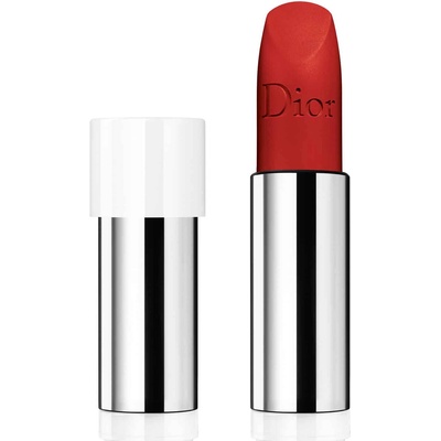 Dior Rouge матово кремообразно червило 999 пълнител 3.5 г