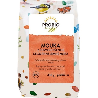 PROBIO Mouka z červené pšenice celozrnná BIO 450 g