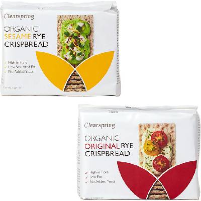 Clearspring Ražný chrumkavý chlieb BIO 200 g