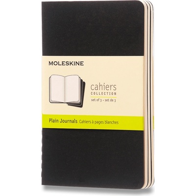 Moleskine Sešity Cahier S čisté 3 ks černý