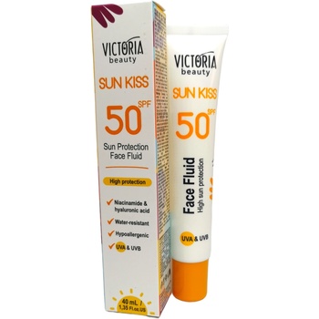 Victoria beauty слънцезащитен флуид за лице, spf50, 40мл