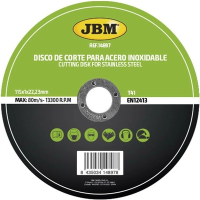 JBM Rezný kotúč 115 x 1 mm JBM-14897