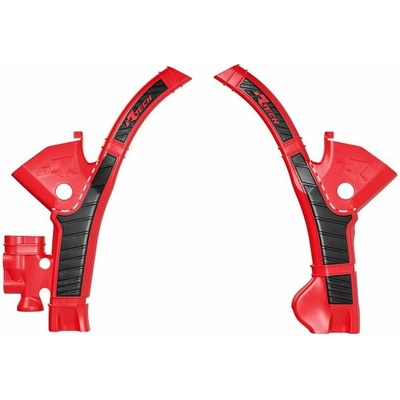 RACETECH (RTECH) kompletní kryty rámu BI-MATERIAL SUPER GRIP STARK FUTURE VARG SMX1 '23-'25 barva červená / černá