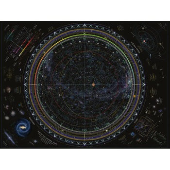 Ravensburger - Puzzle Map of The Universe - 1 500 piese