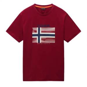 Napapijri Тениска Napapijri S-Lari tibetian red M
