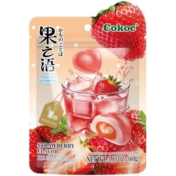 Cokos Желирани бонбони с пълнеж Cokoc и вкус на ягода 60 г
