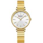 Curren Дамски часовник Curren Starlett, Златист / Бял (CURREN-9081-GOLD-WHITE) Часовници