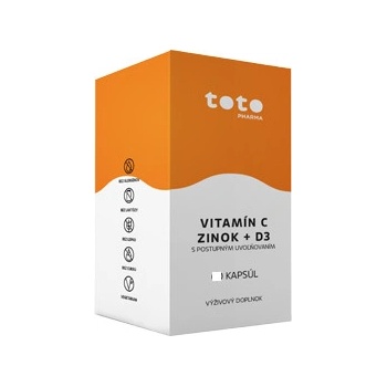 Toto Vitamín C + Zinok + D3 90 kapsúl