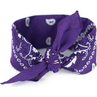 Artofpolo bavlněný šátek Bandana FAsz13014SS21 fialová