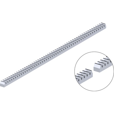Hrebeň kov 30 x 30 x 1000 mm, M6, max do 5000 kg