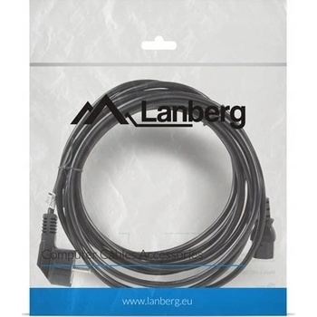 LANBERG CEE 7/7 na IEC 320 C13 POWER CORD 5M VDE černý CA-C13C-11CC-0050-BK