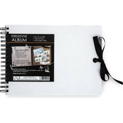 Karton P+P Kreativní album 30 x 21,5 cm BÍLÁ