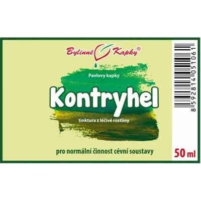 Bylinné kapky Kontryhel žlutozelený extrakt z natě 50 ml