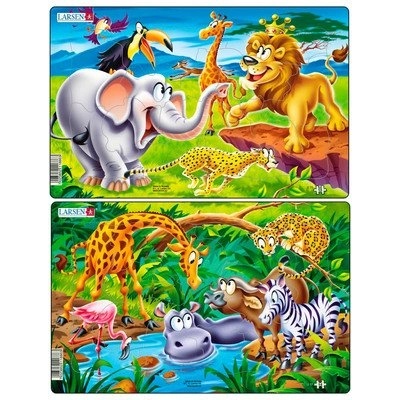 Larsen - Пъзел: Серия "Джунгла" - 14 части, среден