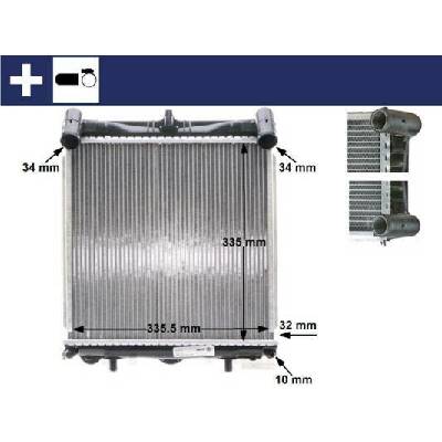 Chladič, chlazení motoru MAHLE CR 370 000S (CR370000S)