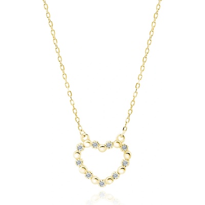 Olivie Stříbrný srdce gold 5209