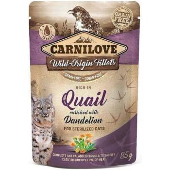 Carnilove Cat Pouch Quail & Dandelion sterilized 24 x 85 g