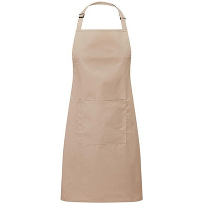 Premier Workwear Pracovní zástěra za krk s kapsou PR154 Latte Pantone 7530 72 x 86 cm