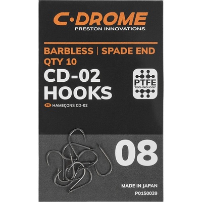 Preston C-Drome CD-02 Barbless vel.8 10 ks