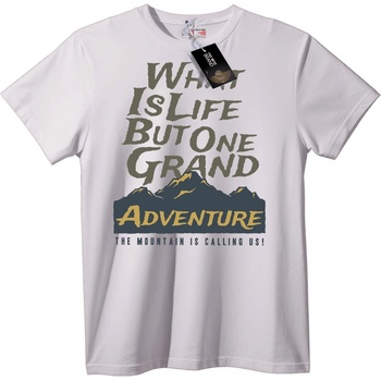 NOONEBRAND Тениска Животът е Едно Голямо Приключение - 2XL, Black