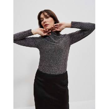 Moodo Черна дамска блуза с метална нишка Moodo Moodo | Cheren | ЖЕНИ | XS