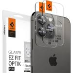 Spigen iPhone 16 Pro SPIGEN OPTIK PRO защитно стъкло за камера 2бр. 9H, само за обектива, ЧЕРНО AGL05205 (AGL05205)