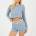 Brave Soul Womens Weekend Mode Lounge Sets - Citadel Blue