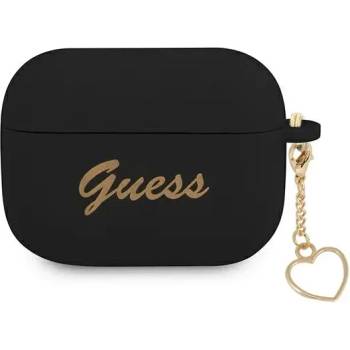 Guess GUAPLSCHSK AirPods Pro cover black Silicone Charm Collection (GUAPLSCHSK)