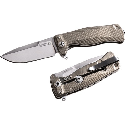 LionSteel SR22 B čepel ocel Sleipner,titanová rukojeť