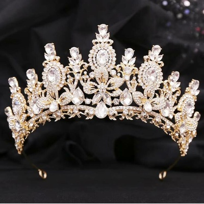 Naishide Jewelry Křišťálová korunka diadém do vlasů Crystal Flower