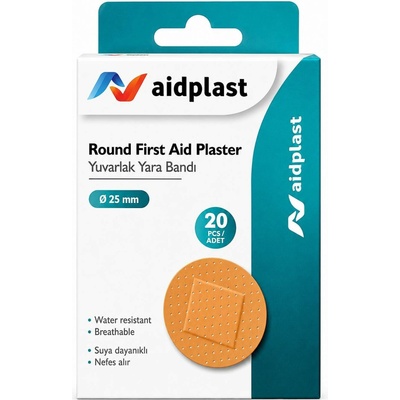 Victoreks Health Products Ltd. Aidplast Náplast na rány kulatá 20 náplastí