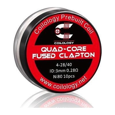 Coilology Quad Core Fused Clapton Coil 0.28 ohm NI80 10 pts