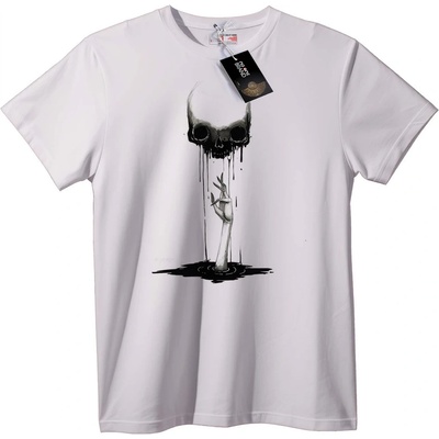 NOONEBRAND Тениска Череп и Ръка - 2XL, Black