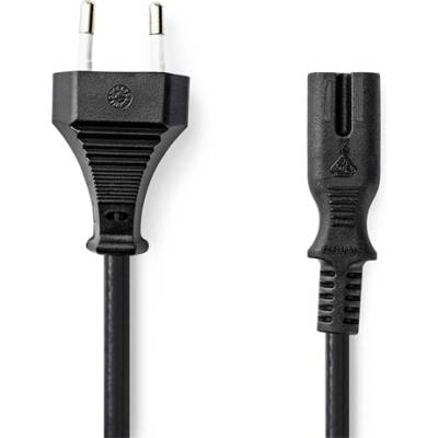 Nedis CEGL11040BK10 захранващ кабел IEC-320-C7, 2 x 0, 75 mm, дължина 1 m (CEGL11040BK10)
