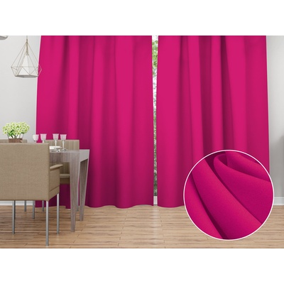 Biante Dekorační závěs Rongo RG-096 Fuchsiový 140x180 cm