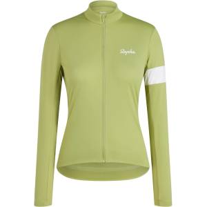 Rapha Дамска фланелка с дълъг ръкав за колоездене Rapha Women's Core Thermal Long Sleeve Jersey Cycling jersey - Fern / White (156-2707-0614)