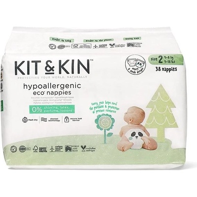 Kit & Kin Eko Naturally Dry Nappies 2 38 ks