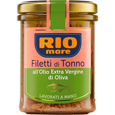 Rio Mare Filetti di Tonno tuňákové filety v olivovém oleji extra vergine 180 g