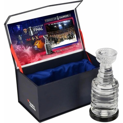 Fanatics Skleněný minipohár Florida Panthers NHL 2024 Stanley Cup Champions Crystal Cup